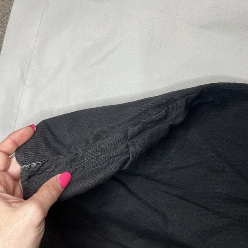 Vintage Calvin Klein Classifications Women’s Black Linen Blend Skirt SZ 8 ILGWU - Picture 5 of 15