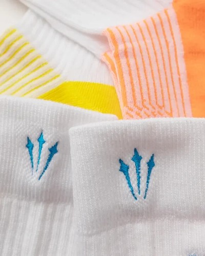 Nike X NOCTA Womens S Size 4-6 Running Crew Socks 3 Pack White New DD9240 910 - Picture 6 of 9
