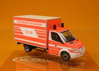 Herpa 094511 Mercedes-Benz Sprinter Koffer Feuerwehr Wiesbaden 1:87 Neu Modell