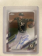 2021 Topps Chrome Rookie Base Auto #RA-DJ Daulton Jefferies - Athletics RC