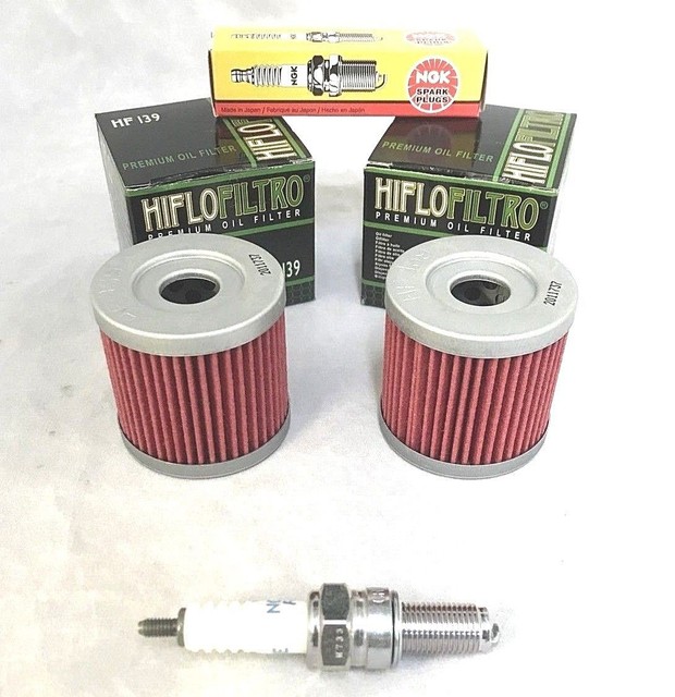 SUZUKI LTZ400 Z 400 QuadSport 2 OIL FILTERS & SPARK PLUG 20032012 KFX