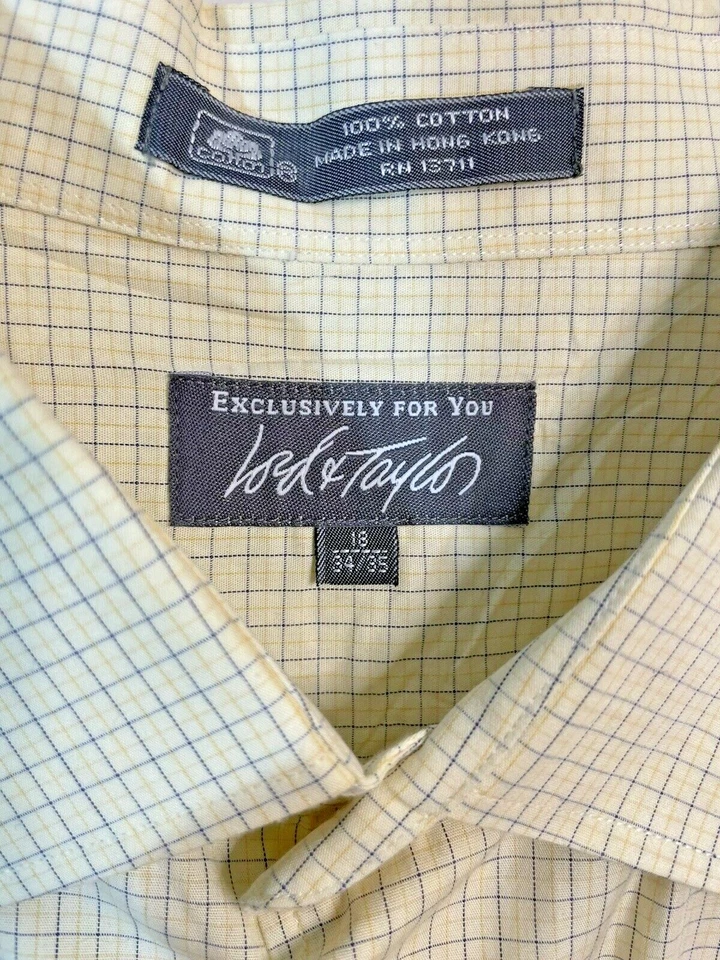 CAMISA DE VESTIR LORD & TAYLOR HOMBRE - TALLA 18 x 34/35 0964 Foto 2 de 4