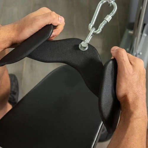 Fits The Palm Lat Pull Down Bar 2nd Generation Curl Triceps Press Down Bar Gym - Picture 3 of 8