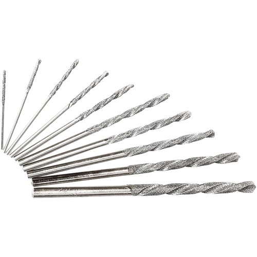 Trapano avvitatore HSS diamantato 0,8 mm-3 mm per vetro gioielli porcellana giada - Foto 10 di 15