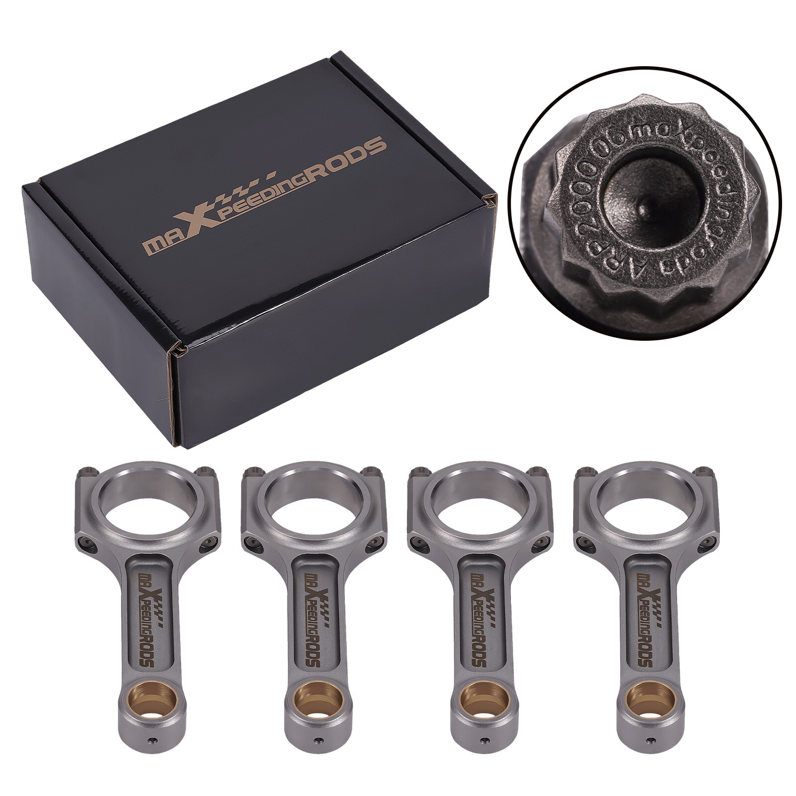 ARP Bolts Conrods For Subaru Impreza AWD EJ20 EJ25 I-Beam 4340 Connecting Rods
