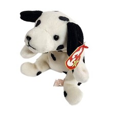 Ty Beanie Baby 1996 Dotty The Dog PVC with Tag & Tush Errors MINT