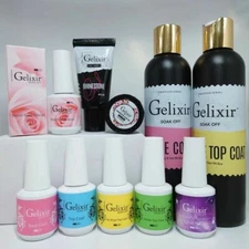 Gelix Top/ Base Collection - Choose from top/base/glitter/matte/foil base