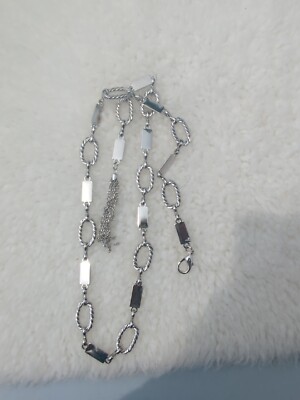 Women's Chain Belt Silver Tassel Belly Body Hippy Boho Fairy