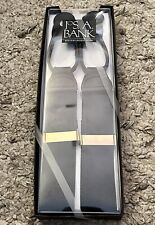 JoS. A. Bank Suspenders Men  s One Size Black Adjustable Strap Formal Wear NIB