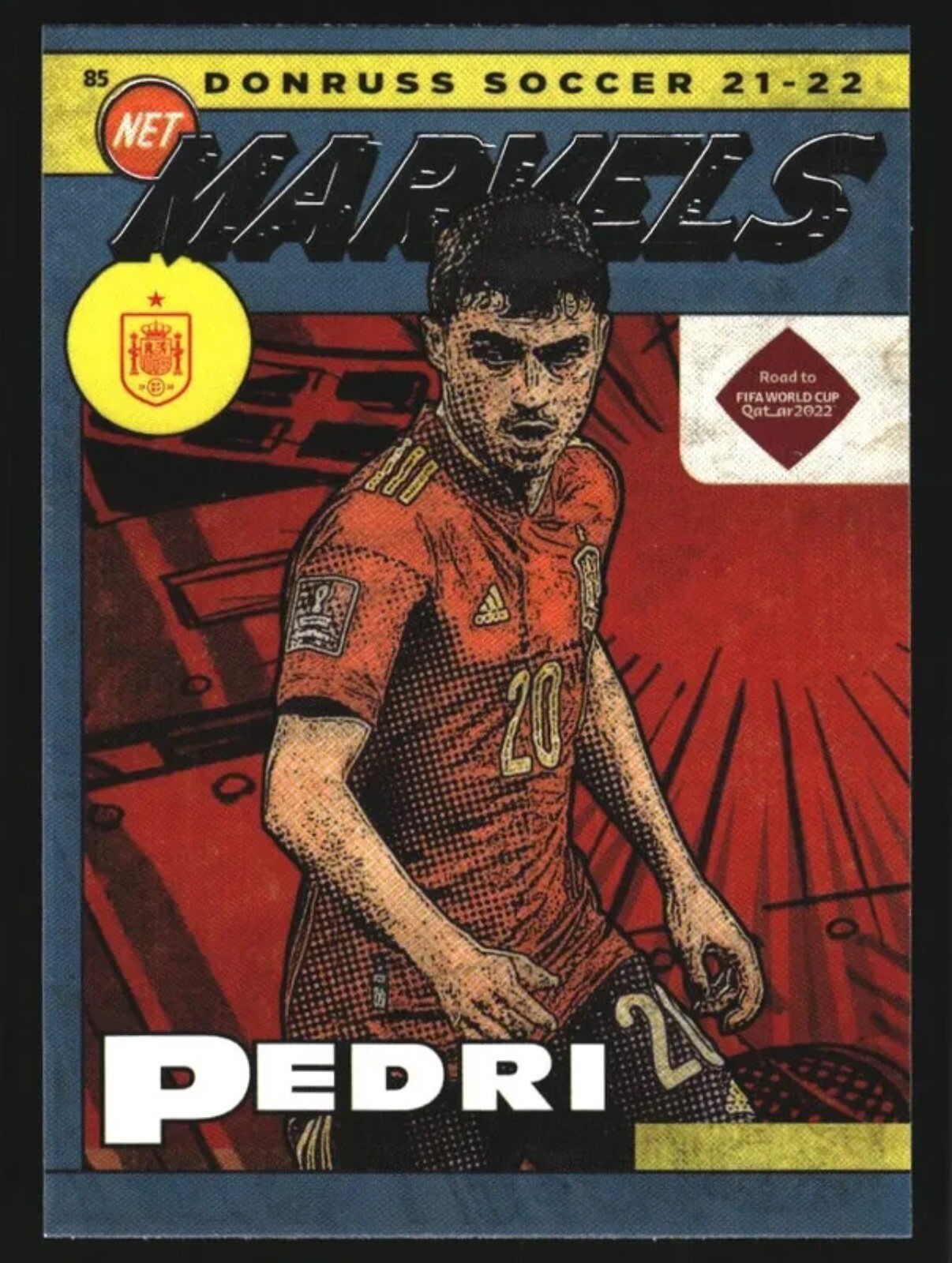 2021-22 Donruss #15 Pedri Net Marvels Press Proof