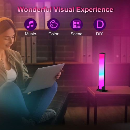 WiFi LED-Lichtleisten TV-Hintergrundbeleuchtung Gaming-Musik für PC/TV-Raumdekor - Afbeelding 13 van 16