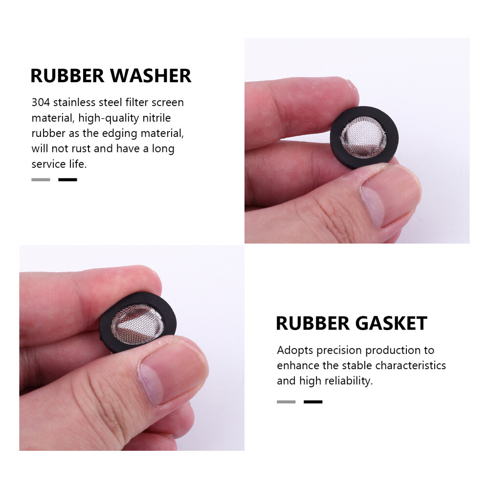 3 Pieces Washers Water Hose Gasket Parts Shower Head Nozzle Filter eBay