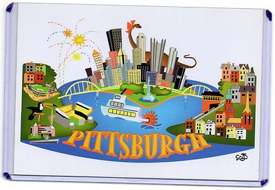 ARTIST'S VISION OF PITTSBURGH,PA 2007-A GREAT PLACE TO....