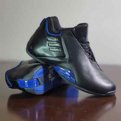 Adidas TMac 3 Restmond Black Blue Alphabounce Basketball Shoes Size 9 GY0258 New