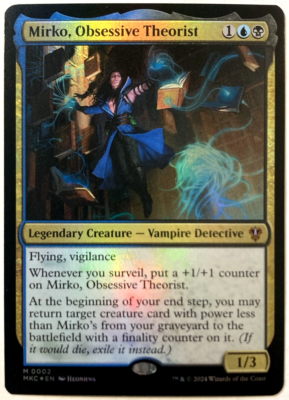 MTG Mirko, Obsessive Theorist *FOIL* Commander: Murders at Karlov