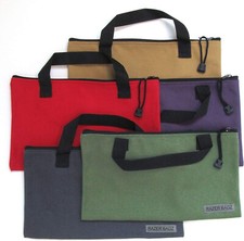 Canvas Tool Bags - 5 Piece Set - Rugged, Multi-Colored, Smooth Zipper, Handles