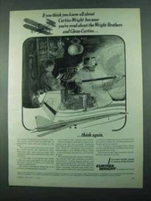 1969 Curtiss-Wright Aerospace Ad - Wright Brothers