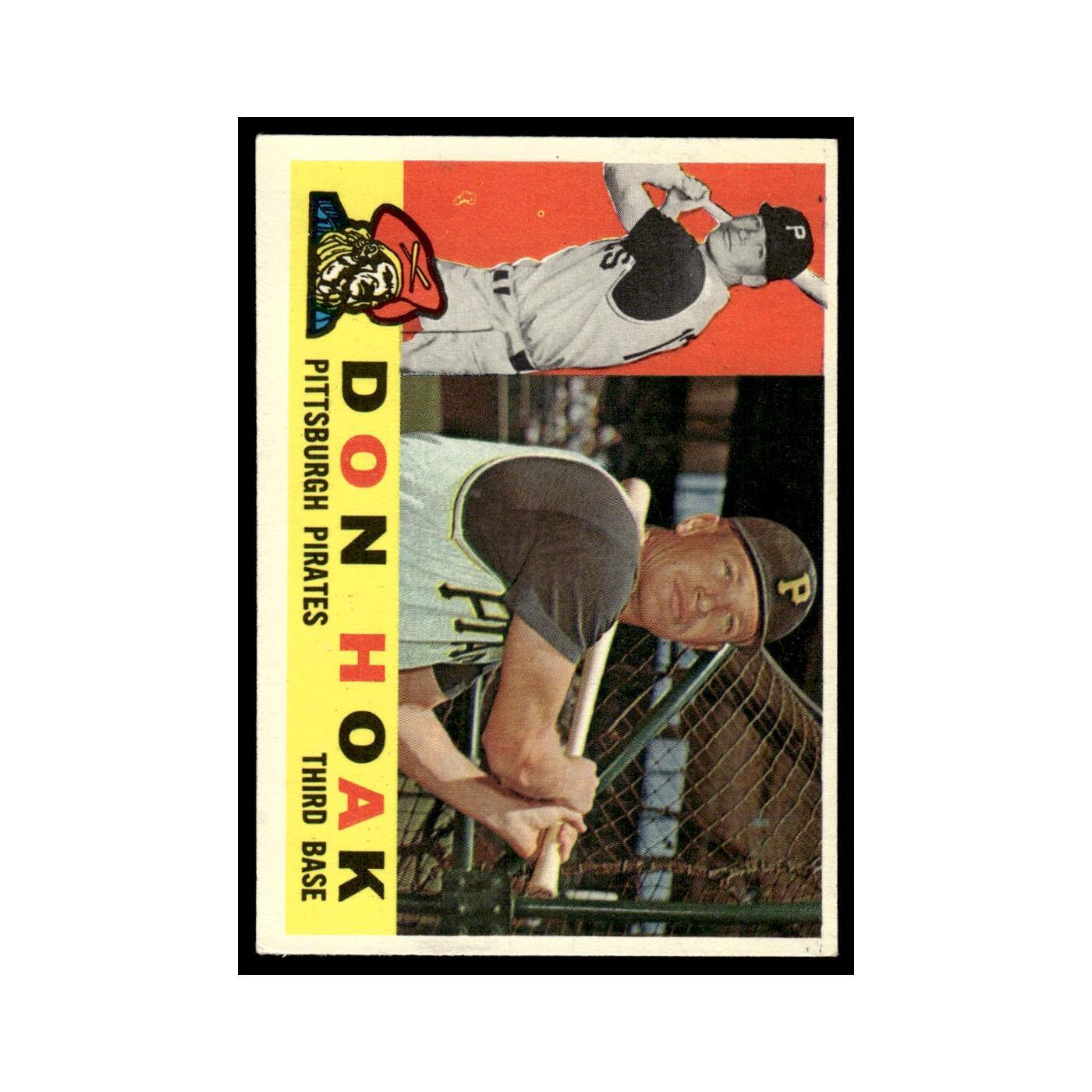 Don Hoak 1960 Topps #373 Pittsburgh Pirates Baseball Card EX