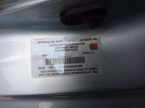 TOYOTA AURION GSV40R 10/06-03/12 ABS PUMP/MODULATOR - Picture 10 of 12