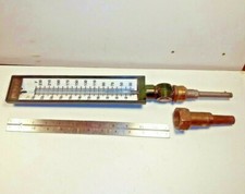 Miljoco Adjustable Industrial Thermometer, 30°F-240°F, W/ Theromowell