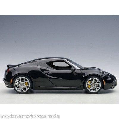 ALFA ROMEO 4C COUPE GLOSS BLACK COMPOSITE 1:18 AUTOart 70184 BRAND