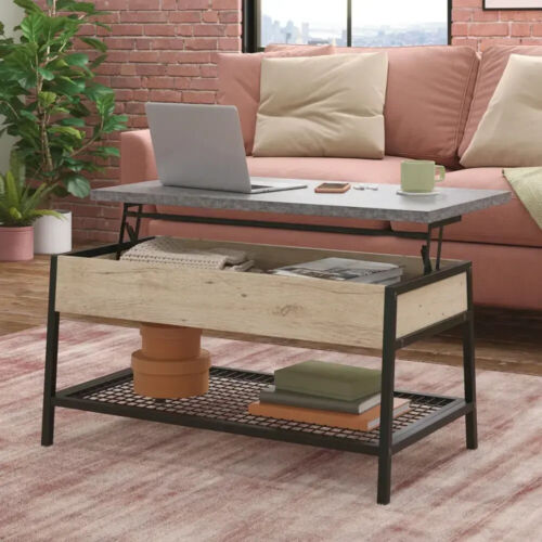 Sauder - Market Commons Lift Top Couchtisch 3a - Prime Oak - SIEHE BESCHREIBUNG