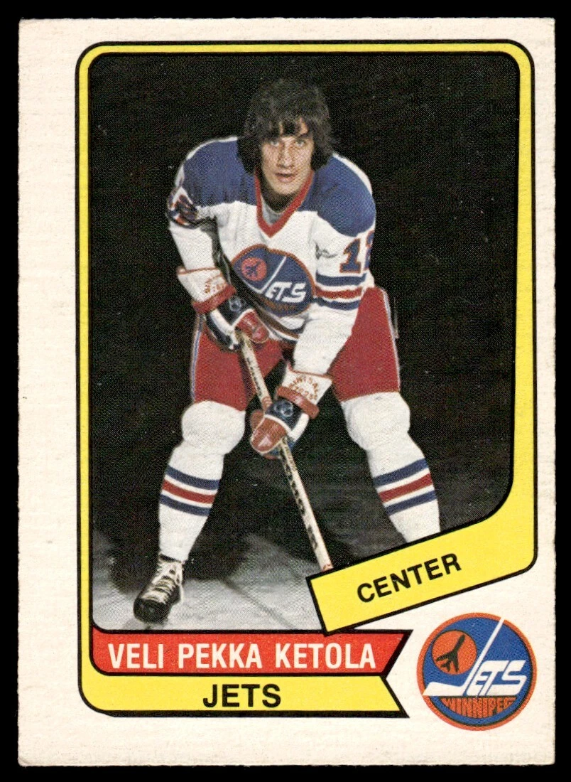1976-77 O-Pee-Chee WHA Veli-Pekka Ketola Winnipeg Jets #88 R116
