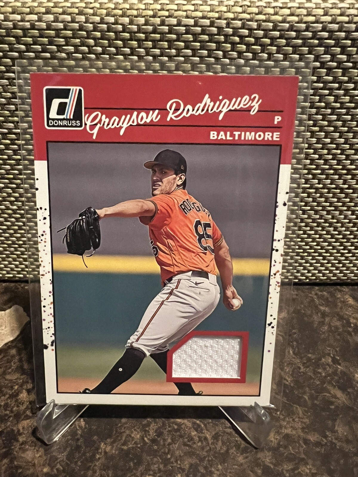 2023 Panini Donruss - Retro 1990 Materials #90M-GR Grayson Rodriguez (MEM, RC)