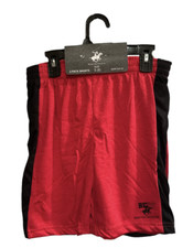 Beverly Hills Polo Club Men's Performance Sport Shorts - Red  Black 2-Pack 