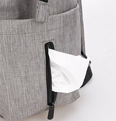 Bolso de pañales Aboutbaby Mochila Cambiante Multiuso Bebé Niño Pequeño * NUEVO Gris - Imagen 3 de 4