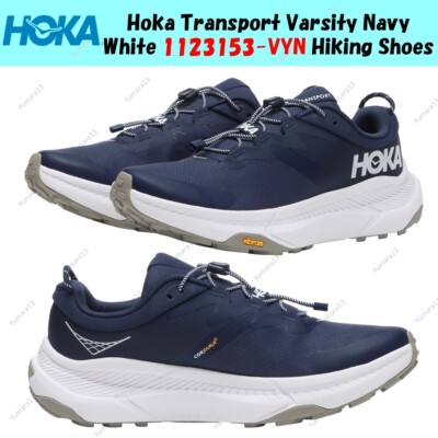 国内配送 HOKA ONEONE TRANSPORT VARSITY NAVY/WHITE Men's Hoka Transport Varsity Navy/White Mesh – Footwear etc.