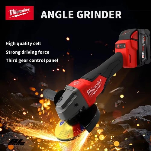 Milwaukee 125mm Brushless Angle Grinder 3 Gears Variable Speed 18V Cordles - Picture 2 of 7