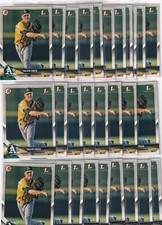 LOT (28) 2018 BOWMAN 1ST RC CALVIN COKER OAKLAND ATHLETICS FIRST ROOKIE Z3105