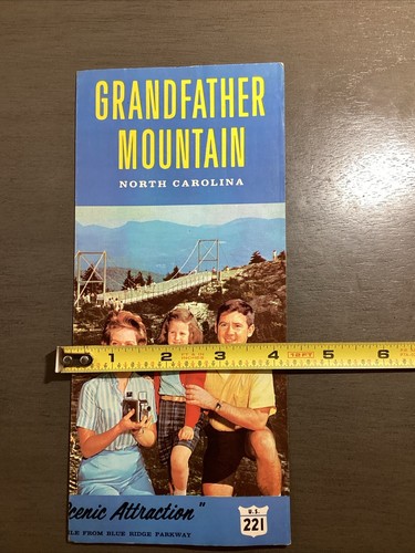 Brochure vintage Grandfather Mountain a Linville North Carolina B38