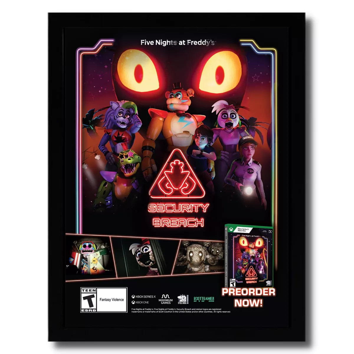 Five Nights at Freddy's: Security Breach - Group Wall Poster