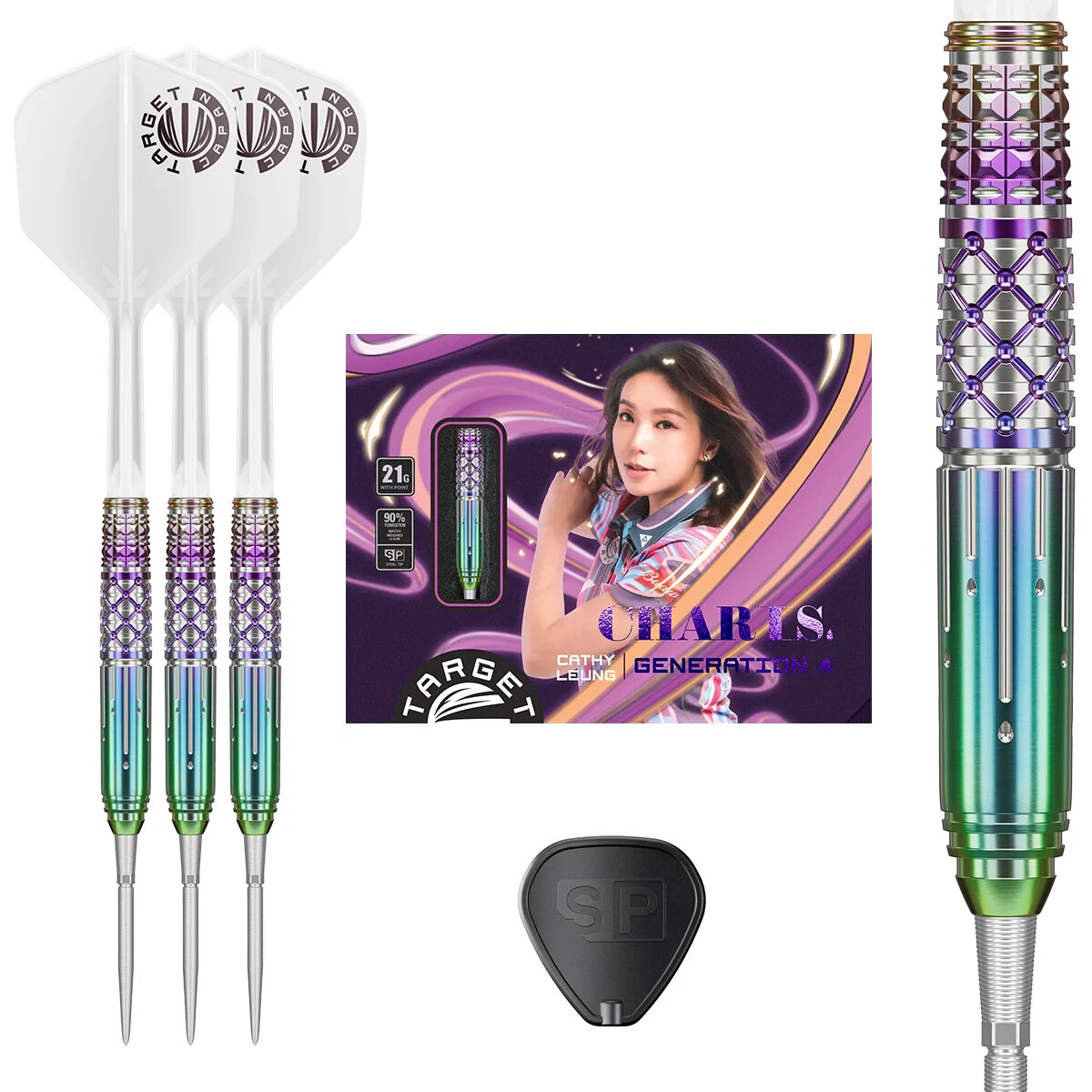 21 GRAM TARGET JAPAN CHARIS G4 90% TUNGSTEN DARTS WITH SWISS 21 GRAM TARGET JAPAN CHARIS G4 90% TUNGSTEN DARTS WITH SWISS