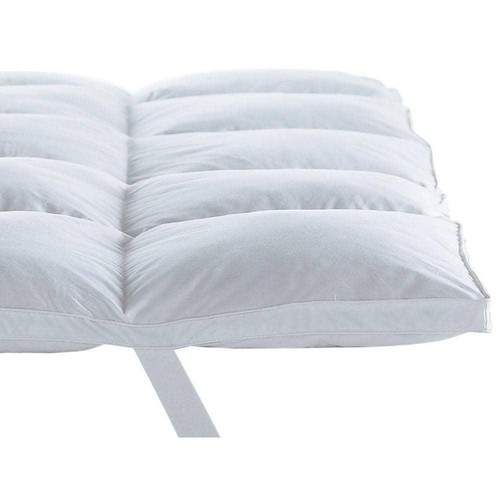 Unbranded Mattress Topper 2" King Size Down Alternative Hypoallergenic In White - Bild 5 von 5