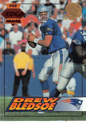 1994 Collectors Edge Pop Warner Drew Bledsoe 22kt. Gold #127 NM/MT N.E. PATRIOTS