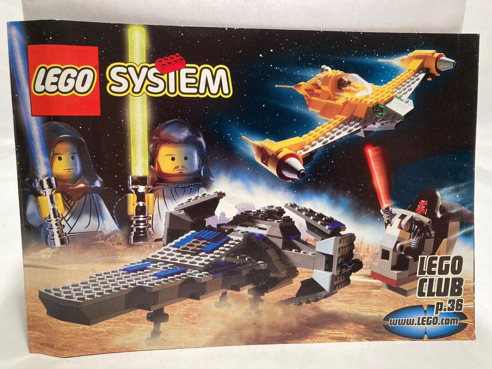 Lego 1999 Catalog Booklet 4127018 Star Wars Ninja Rock Raiders more