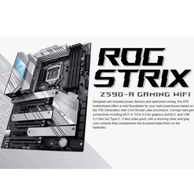 ASUS ROG Strix Z590-A Gaming WiFi LGA 1200 Motherboard DDR4 RAM HDMI DP PCie3.0