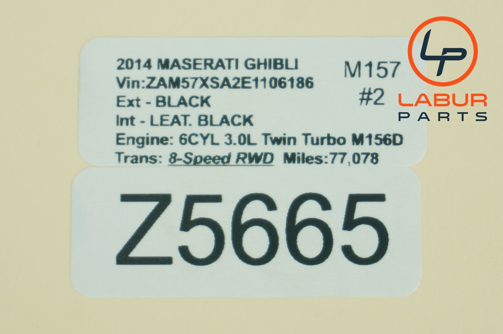 M157 14-22 Maserati Ghibli Quattroporte Front Left & Right Windshield Wiper Arm