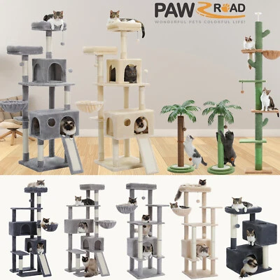 PAWZ Road Cat Tree Tower Condo for Large Cats Bed Furniture Activity Center Toys