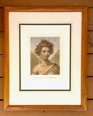 A Young Woman of the Sandwich Islands, John Webber, 18th-Century Engraving