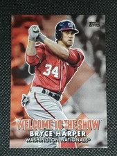 2022 TOPPS Series 1 Baseball BRYCE HARPER #WTTS-48 WELCOME TO THE SHOW Nationals