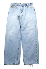 Y2K Levi's 550 Relaxed Fit Denim Jeans Men's 33x32 Distressed Raw Wash Grunge