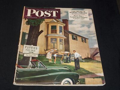 1950 SEPTEMBER 30 THE SATURDAY EVENING POST MAGAZINE - NICE COVER - E 5871
