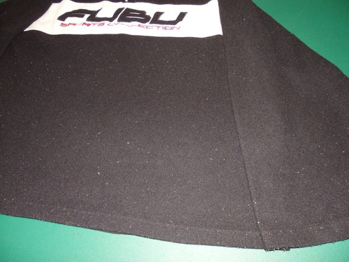 Men's Vintage 90's Fubu Sports Collection Black & White Fleece Pullover Size 2XL - Picture 7 of 20