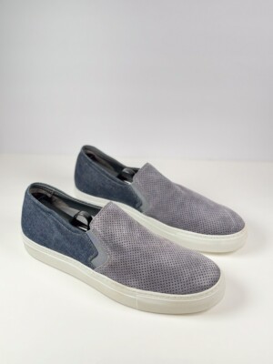 To Boot New York Gray Suede Slip-Ons Stone Grey Suede Slip On Sneaker main image 3