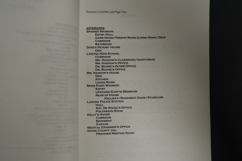Dead Above Ground Screenplay Original TV Script Stephen J. Cannell Studios 2000 - Picture 8 of 19