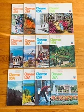 Vintage Chevron Travel Club Magazine Lot of 12 - Summer 1976 thru Spring 1979